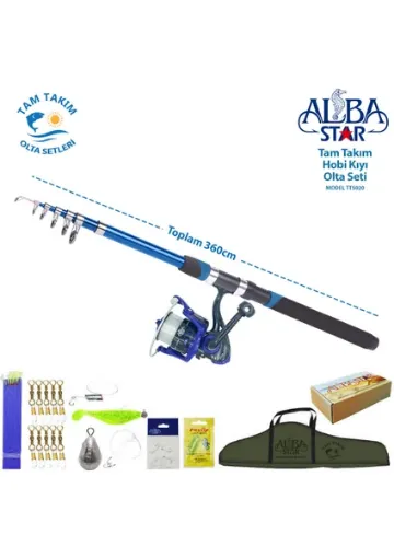 AlbaStar Tam Takım Hobi Kıyı Olta Seti - TTS020 resmi