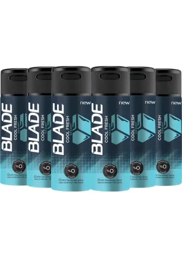 Blade Cool Fresh Erkek Deodorant 6x150ml resmi