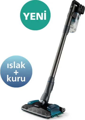 Philips Phılıps 8000 Serisi Aqua Plus Kablosuz Dik Süpürge, 80 dk'ya Kadar Çalışma Süresi, PrecisionPower Başlık, Aqua Plus Başlık resmi