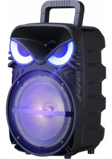 Zore Pk-17 Fm Radyolu Mikrofonlu Rgb Tws 8 Inç Stereo Bass Kablosuz Karaoke Hoparlör resmi