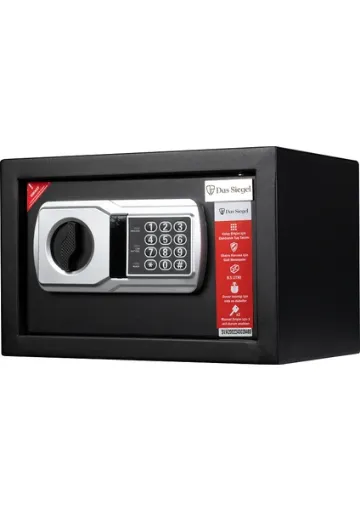 Das Siegel Çelik Elektronik Şifreli ve 2 Anahtarlı Para Değerli Eşya Ofis Ev Otel Kasası 20DSAB resmi