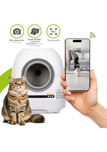 Wero Akıllı Kedi Tuvaleti Pro - Kameralı resmi