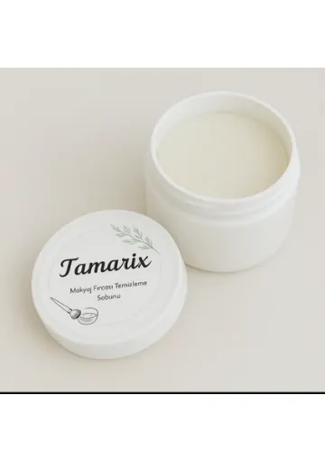 Tamarix Makyaj Fırçası Temizleme Sabunu+ Kabak Lifi Yüz Peelingi resmi