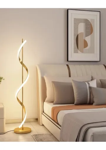 Ömür Avize Kordon Modern Tasarım Ledli Köşe Lambader resmi