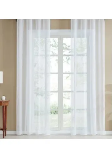 Taç Keten Ekru Düz Tül 200 x 260 cm resmi