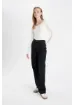 DeFacto 90's Wide Leg Yüksek Bel Uzun Jean Pantolon D4315AX24AU resmi