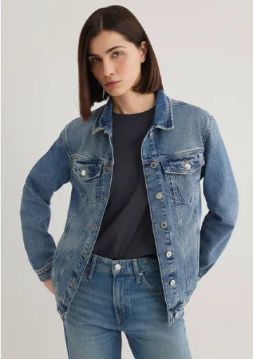 Mavi Karla 90lar İndigo Mavisi Jean Ceket 110154-30868 resmi