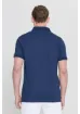 Altınyıldız Classics AC&Co / Altınyıldız Classics Erkek Çekmeyen Pamuklu Kumaş Slim Fit Dar Kesim Lacivert Kıvrılmaz Polo Yaka Tişört 4,6 25609 Değerlendirme resmi