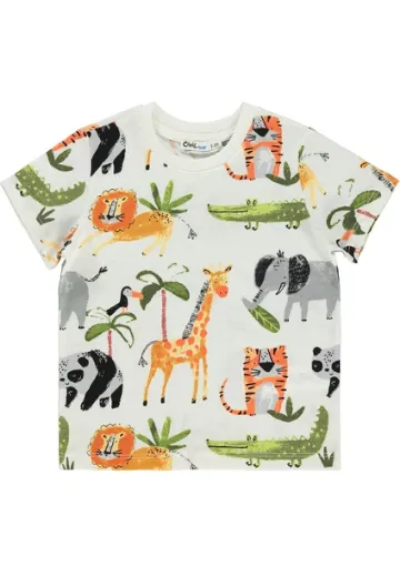 Civil Boys Erkek Çocuk Tişört 2-5 Yaş Ekru resmi