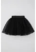 Breeze Kız Çocuk Tütü Etek Simli Beli Lastikli 5-10 Yaş, Siyah resmi