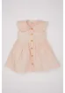 DeFacto Kız Bebek Kolsuz Poplin Elbise C2412A524SM resmi